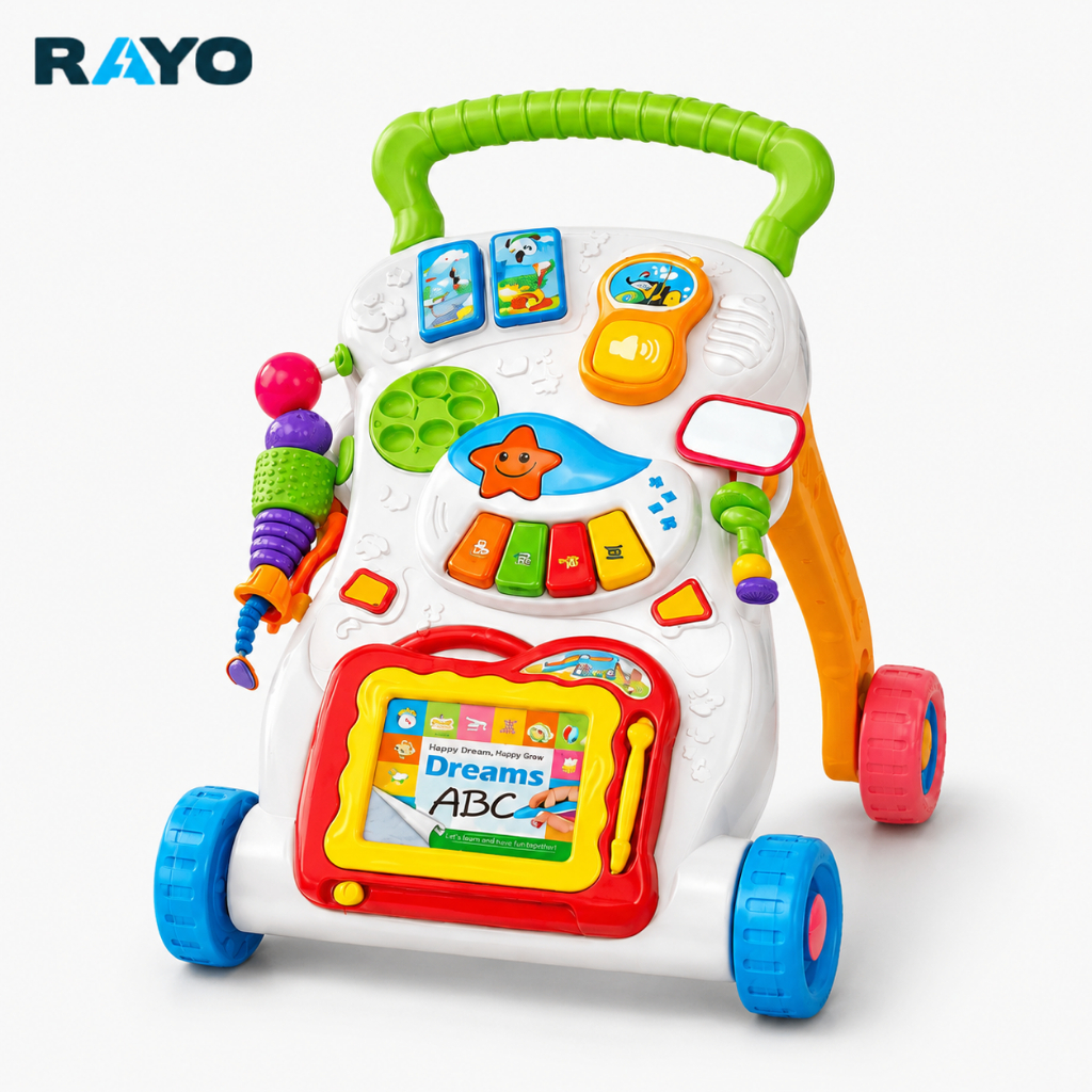 Andador Educativo Infantil Didático Musical Colorido Rayo