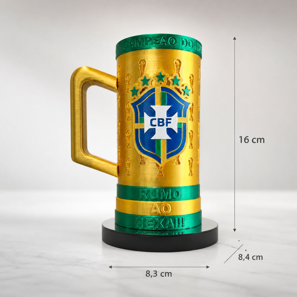 Porta Lata e Garrafa Long Neck Brasil Seleção Brasileira com Alça