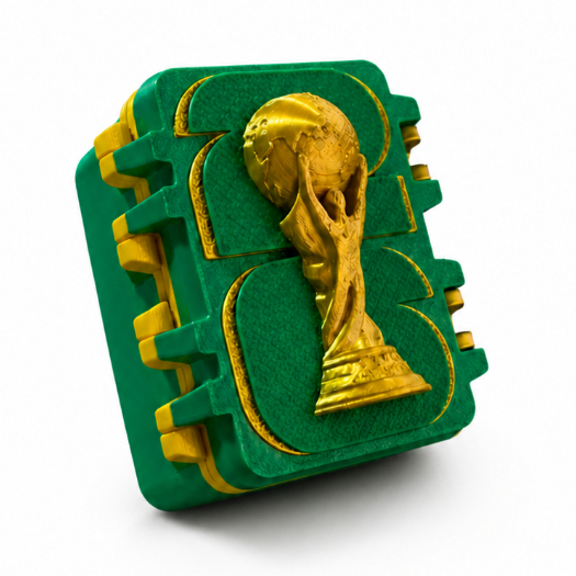 Porta Figurinhas Copa do Mundo 2026 3D