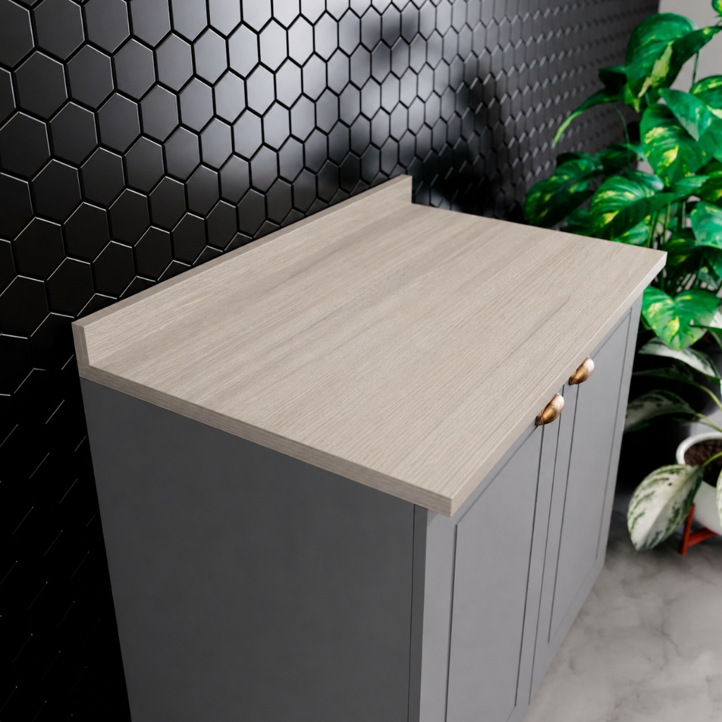 Tampo para Balcão de Pia Cozinha Armário Multiuso Gabinete 80cm Madeirado em MDF de 25mm