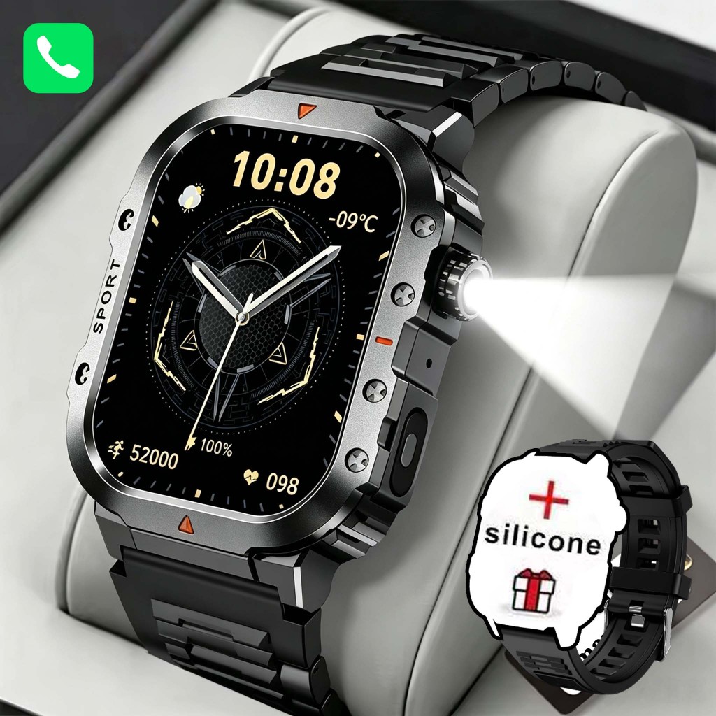 Belteenk smartwatch H11 Relógio masculino inteligente esportivo Chamada Bluetooth IP68 à Prova de água