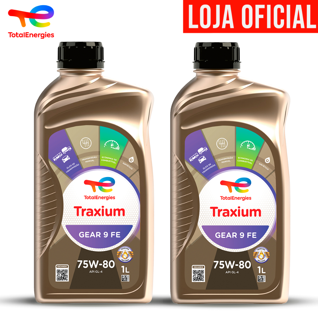 Kit 2 Óleo De Câmbio Manual 75w80 Totalenergies Traxium Gear 9 Fe