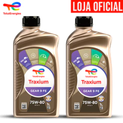Kit 2 Óleo De Câmbio Manual 75w80 Totalenergies Traxium Gear 9 Fe