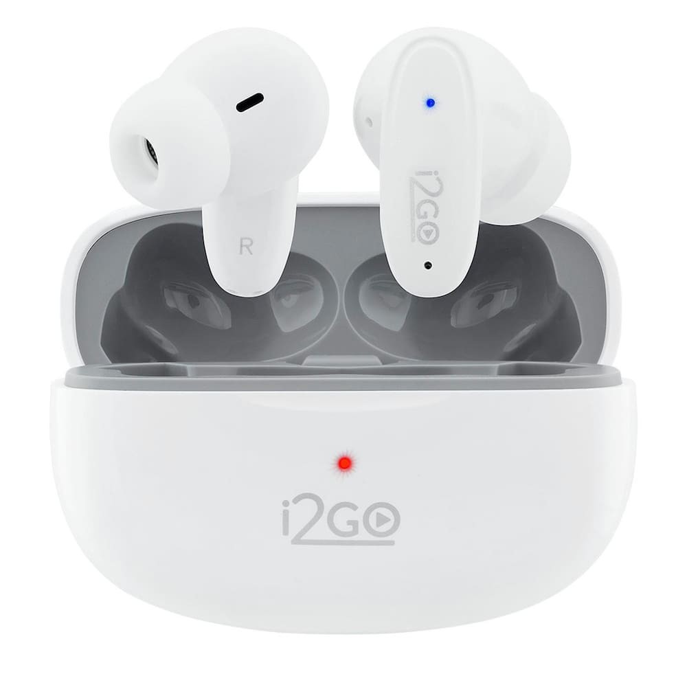 Fone de Ouvido Air Buds GO Bluetooth TWS ENC Bateria de 48h i2GO