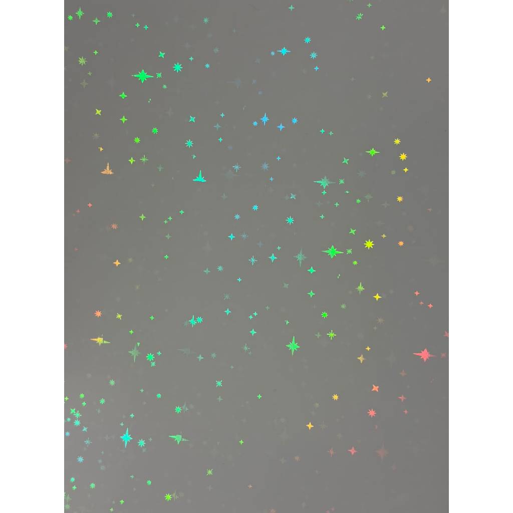 20 Folhas Vinil Jato De Tinta Adesivo Holografico Estrela 3d Fundo Branco para impressora Jato de tinta Corante