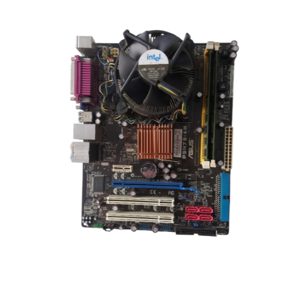 Kit Placa mãe ASUS 775 Asus P5N73-AM Processador Intel E5200 Memória Ram DDR2 4gb Dual