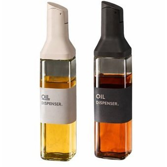 Galheteiro Vidro Quadrado 500ml Design Moderno Uso Versatil Cozinha Mesa 1 unid