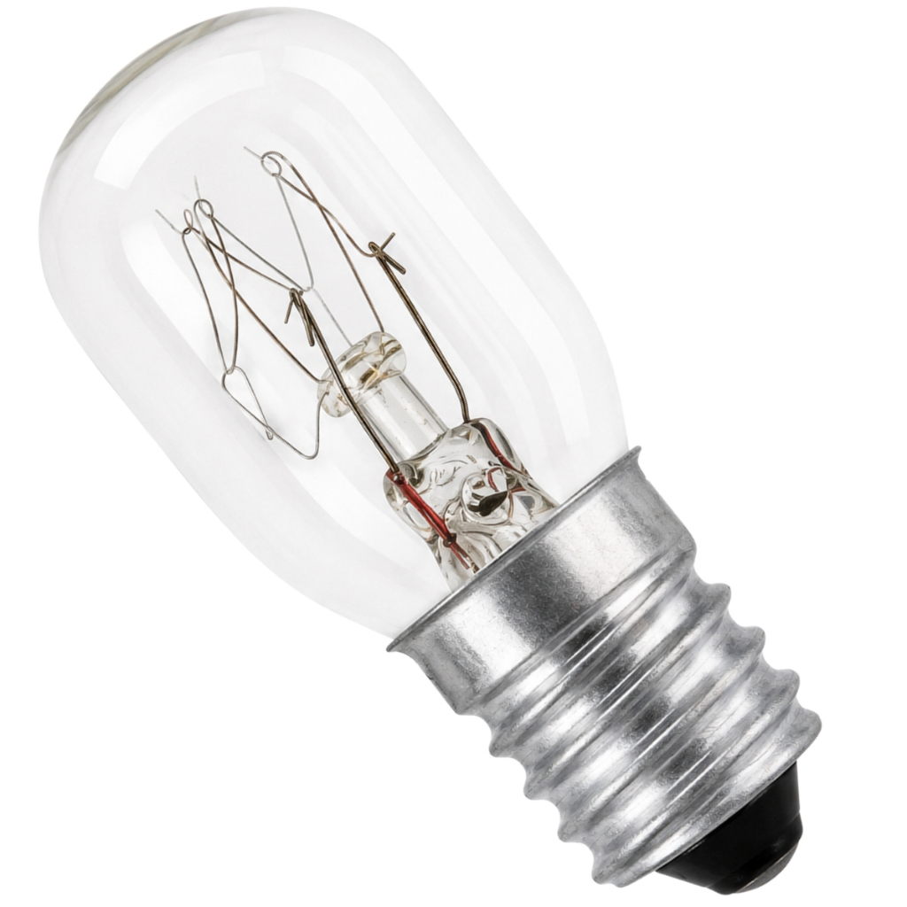 Lâmpada Incandescente 15W Tubular Mini para Uso em Geladeira Refrigerador 127V E14 Bestfer