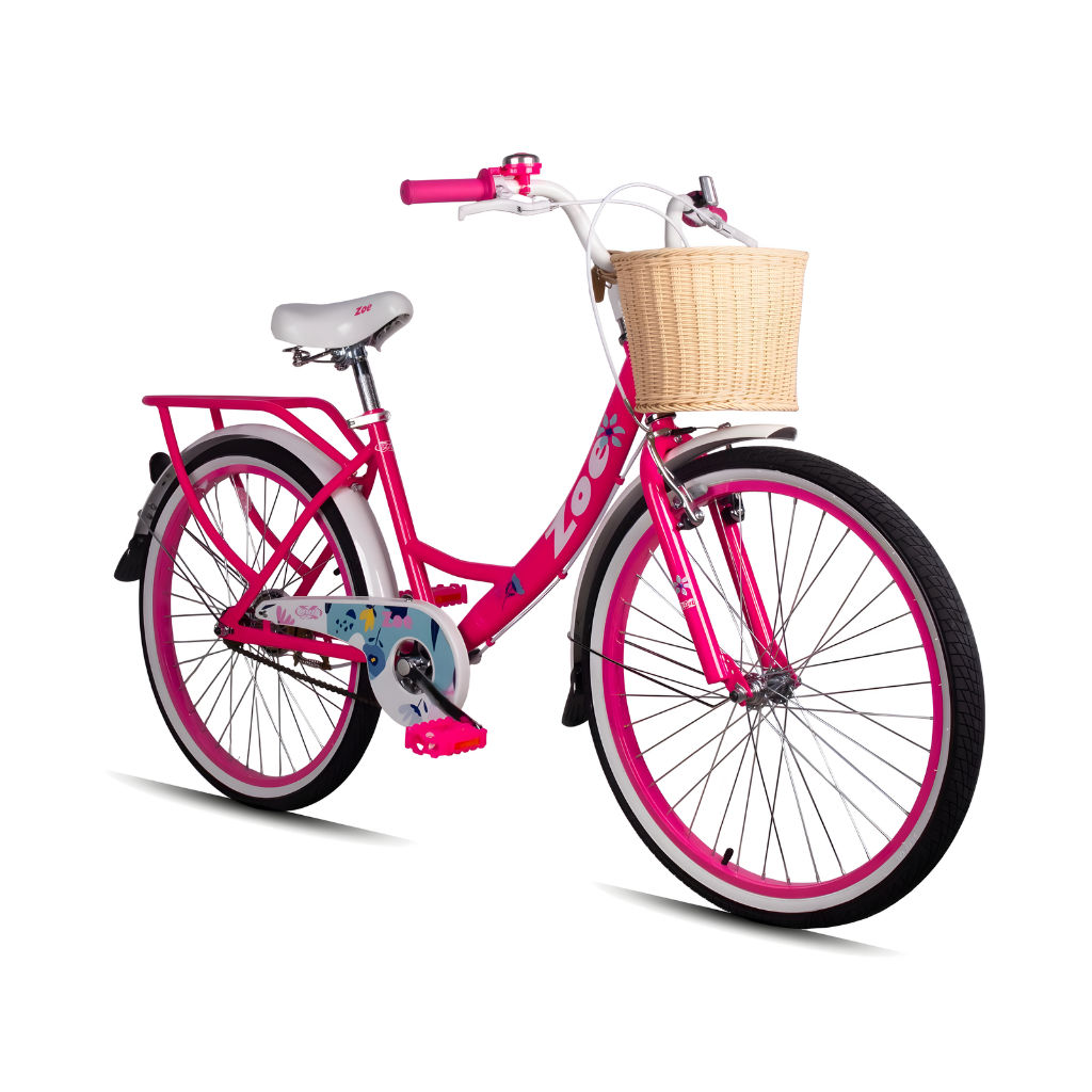 Bicicleta Feminina Aro 24 Pro X Zoe Juvenil Infantil Freio V-Brake Rosa