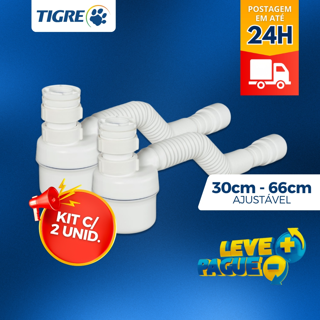 Kit Sifao Copo Multiuso Sanfonado Ajustavel 2 Unidades Branco Anti-Cheiro Flexiv