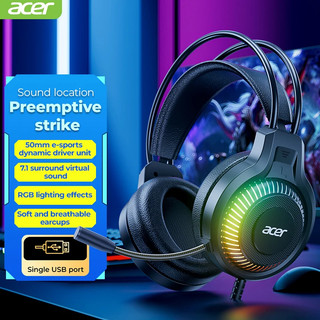 Fone Gamer RGB com Microfone, Baixa Latência, Som Surround e Conforto para Jogos  Ou também: