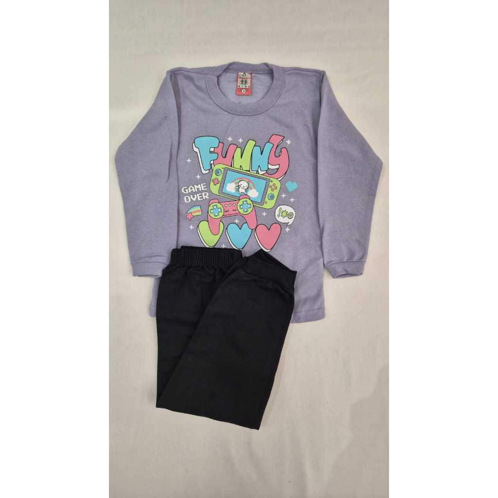 Conjunto inverno menina Infantil Tamanho 4 - Moletom Cleomara Kids