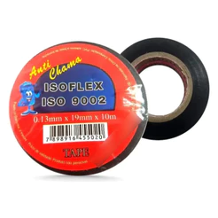 1 Fita Isolante Anti Chamas Isoflex 0,13mm x 19 mm x 10 Mts Chicotes