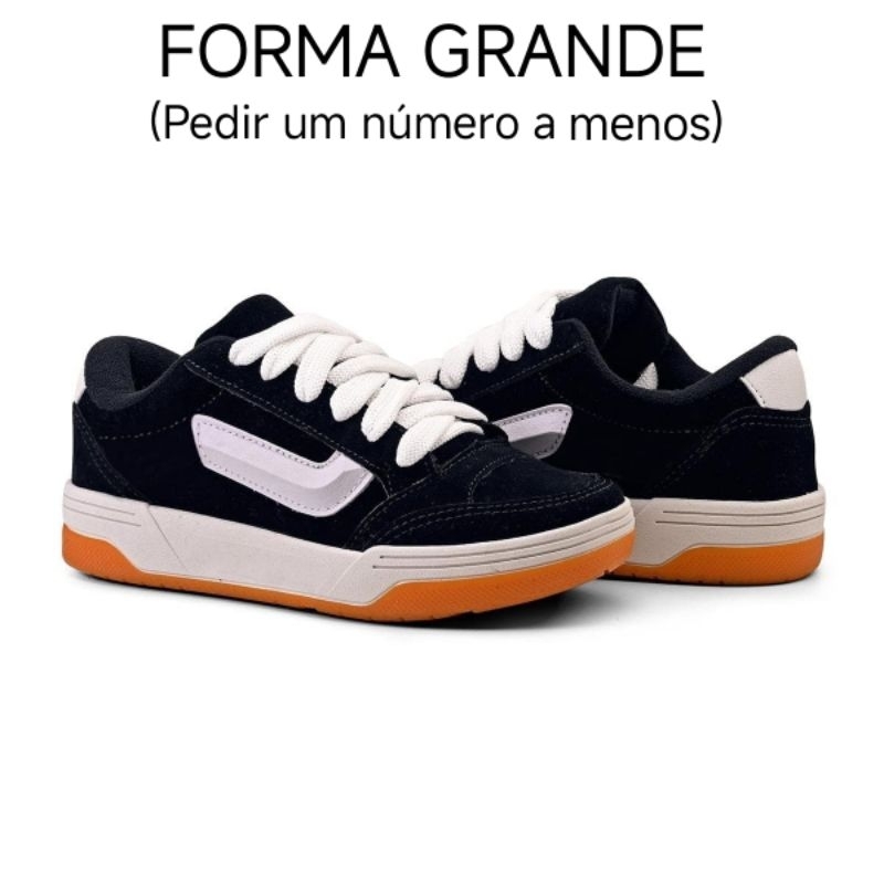 Tênis FORMA GRANDE masculino e feminino,casual,moderno,confortável,dia a dia,academia,lazer,trabalho,promoção