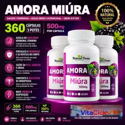 Amora Miura 100% Pura Suplemento Natural 120 Capsulas 500mg