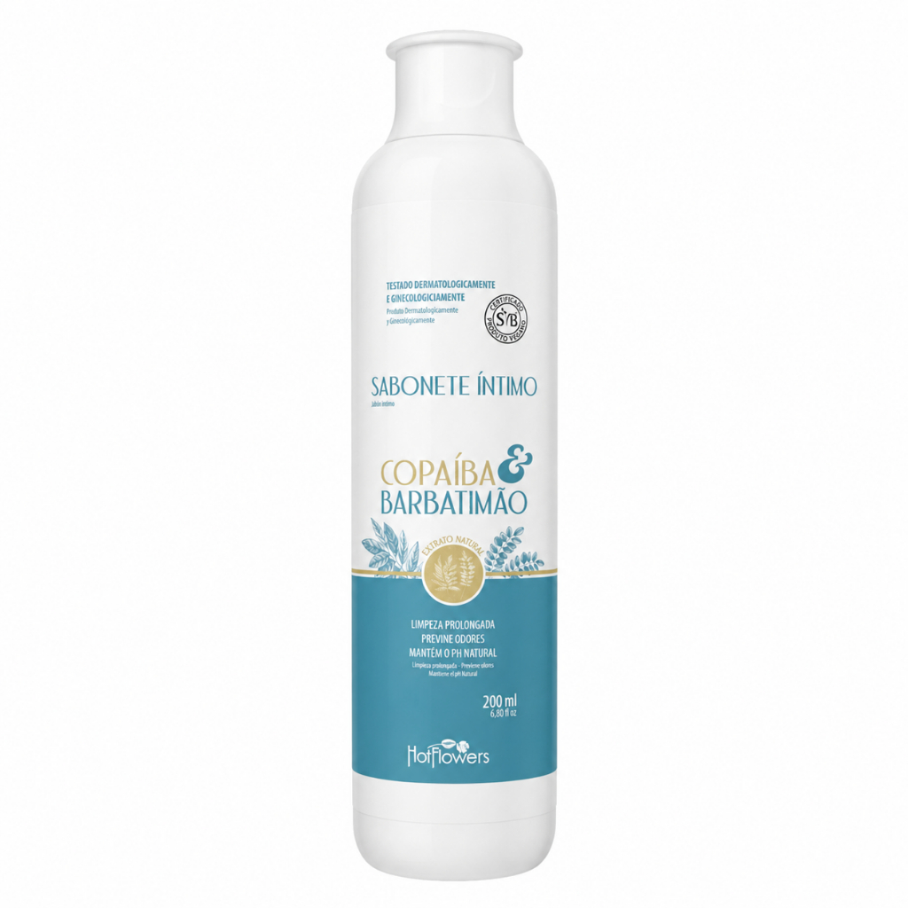 Sabonete Intimo Feminino Copaíba e Barbatimão 200ML Hot Flowers