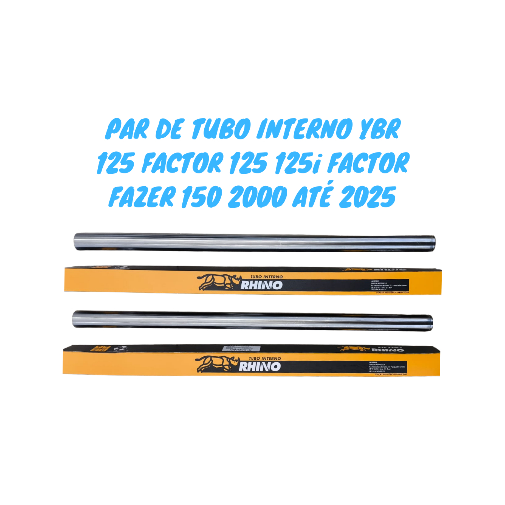 Imagem Par Bengala Tubo Cilindro Interno Yamaha Ybr Factor Fazer 125 150 2000 até 2025