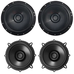 KIT 4 ALTO FALANTES BOMBER BBR 6" + 5" MONTADORA ORIGINAL 110W RMS PORTAS DIANTEIRA E TRASEIRA