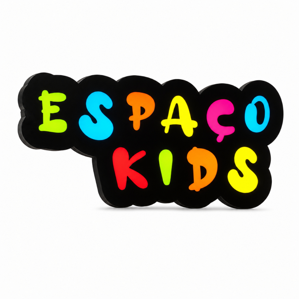 Letreiro Luminoso Espaço Kids - Decoração Bar Café Pizzaria