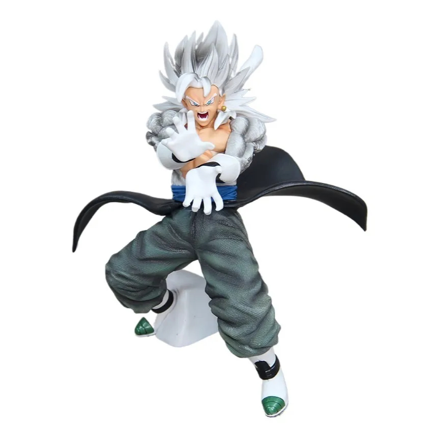 Boneco Action Figure Gogeta Super Saiyajin Branco Dragon Ball Z Colecionável Anime Decorativo