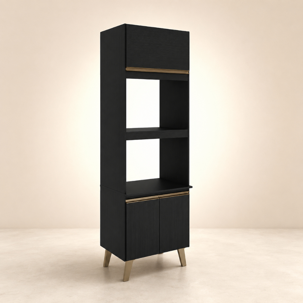 Torre Quente 2 Fornos Atlanta Carraro Preto Touch