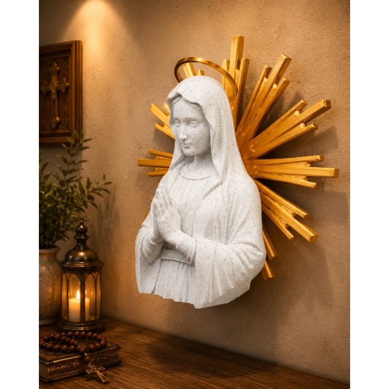 NOSSA SENHORA DECORATIVA CATÓLICA PRESENTE RELIGIOSO IGREJA LEMBRANÇA 3D ALTAR