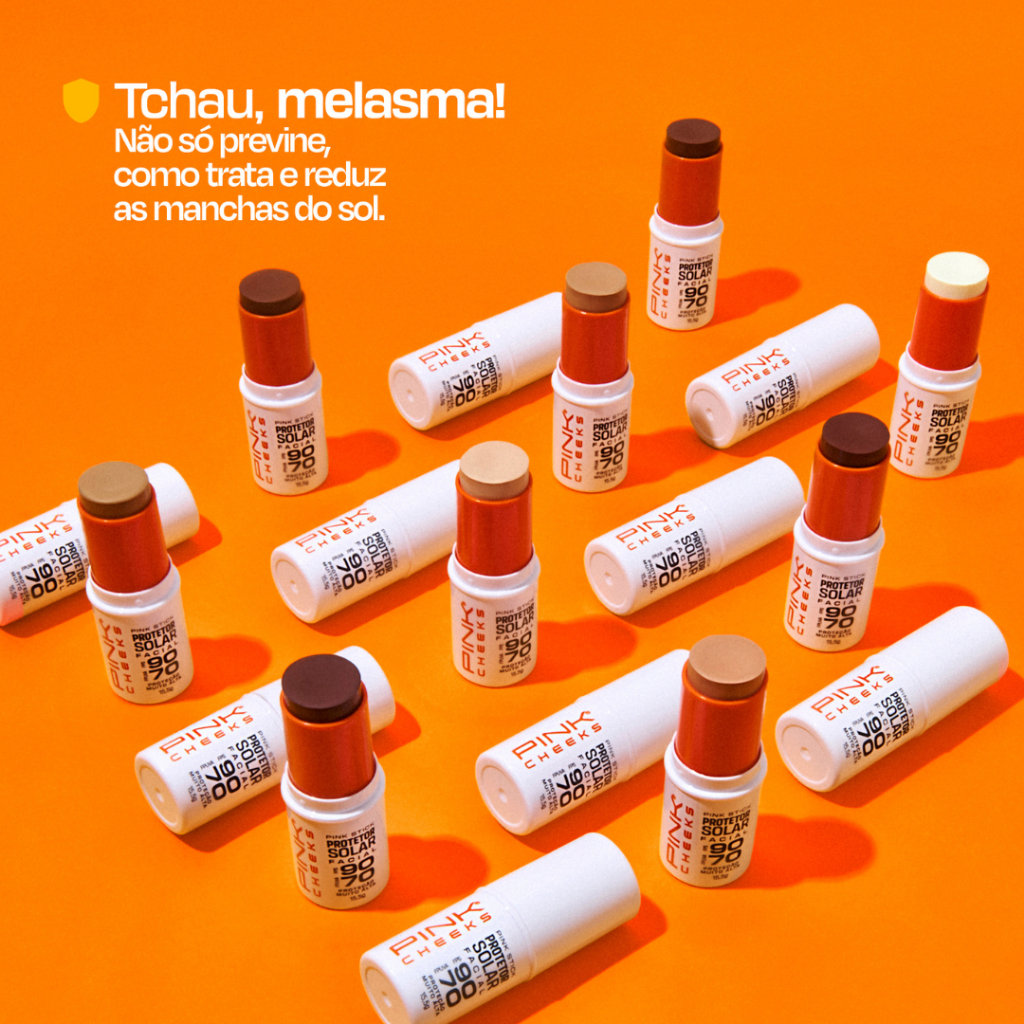 Kit 2 Protetores Solares Faciais com Cor PINK CHEEKS FPS 90 Pink Cheeks 15,5g · foto 2
