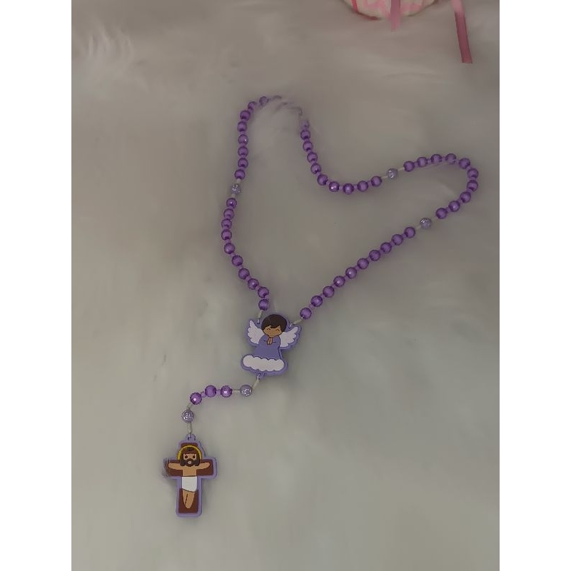 Terço infantil Premium| Terço colorido criança| terço para presente| terço roxo para menina