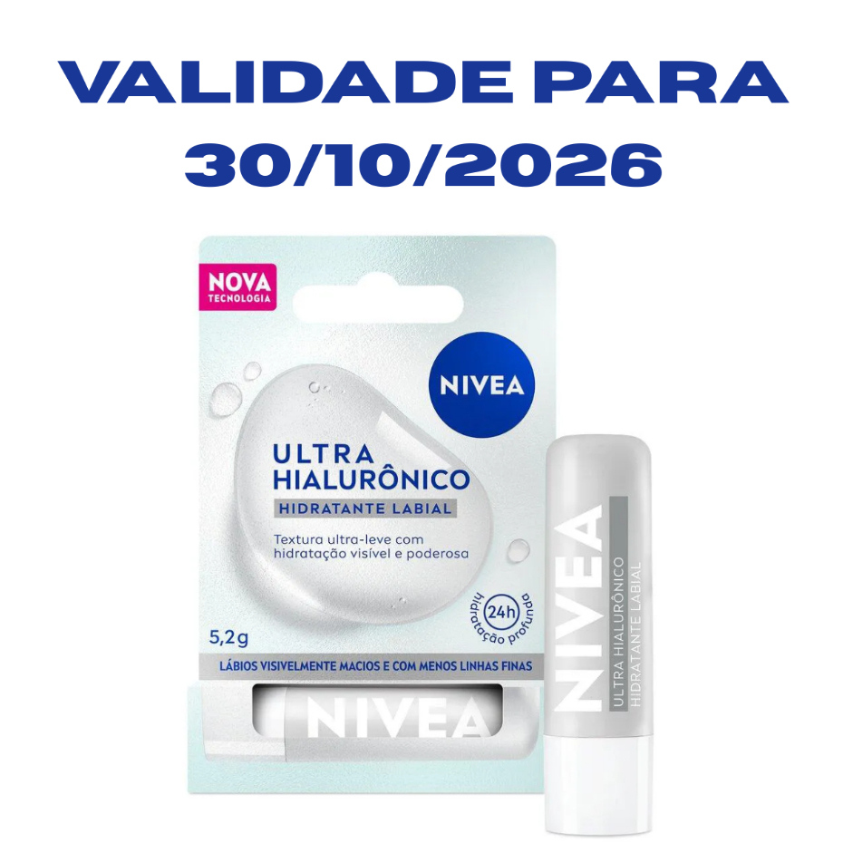Nivea Hidratante Labial Ultra Hialurônico 5,2g