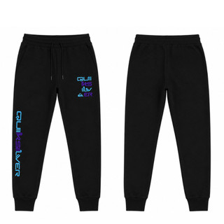 Calça Moletom Quiksilver Roxo e Azul Skate Surf Surfing Rua Streetwear Algodão 3 Cabos