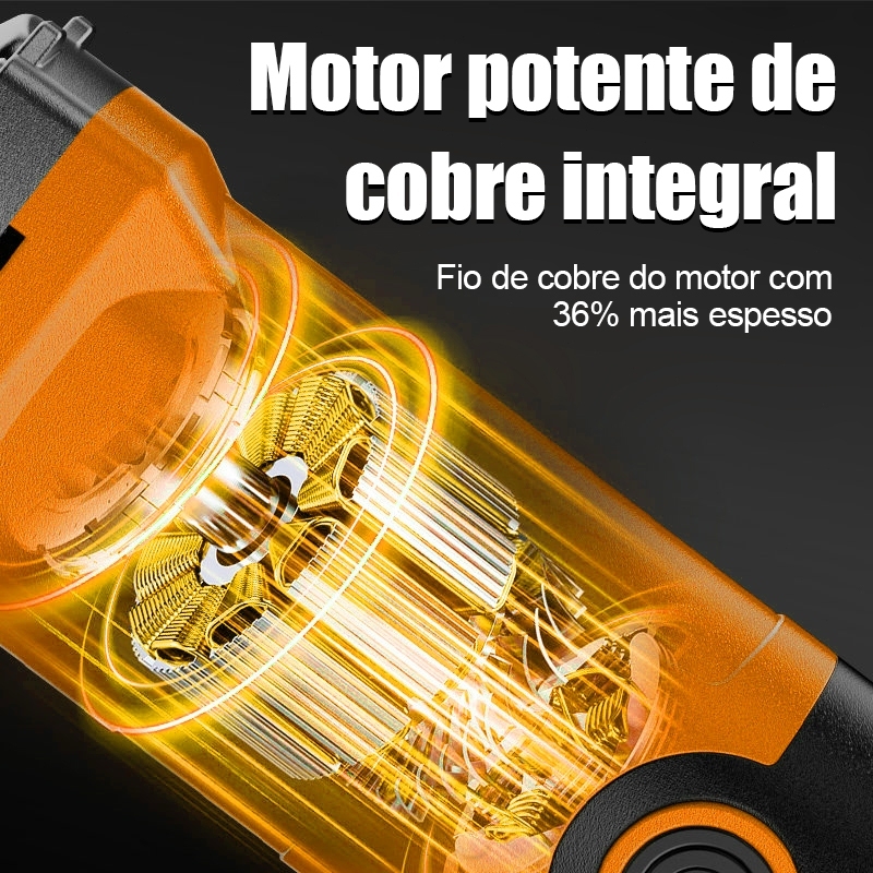 Esmerilhadeira Angular 900w Disco 115mm Inclui 3 Discos Para Reformas E Obras — imagem 2 de 2