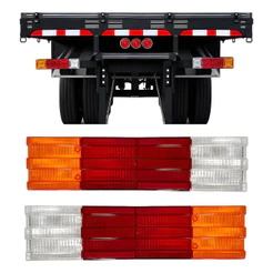 Lente Lanterna Traseira Mb Atual Ford Cargo Tricolor