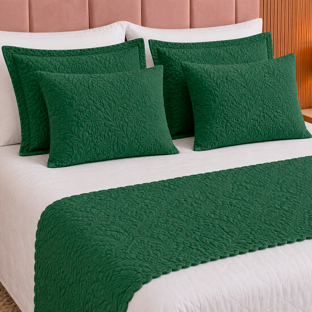 Kit Peseira King 5 Peças Para Cama Box Coleção Camili