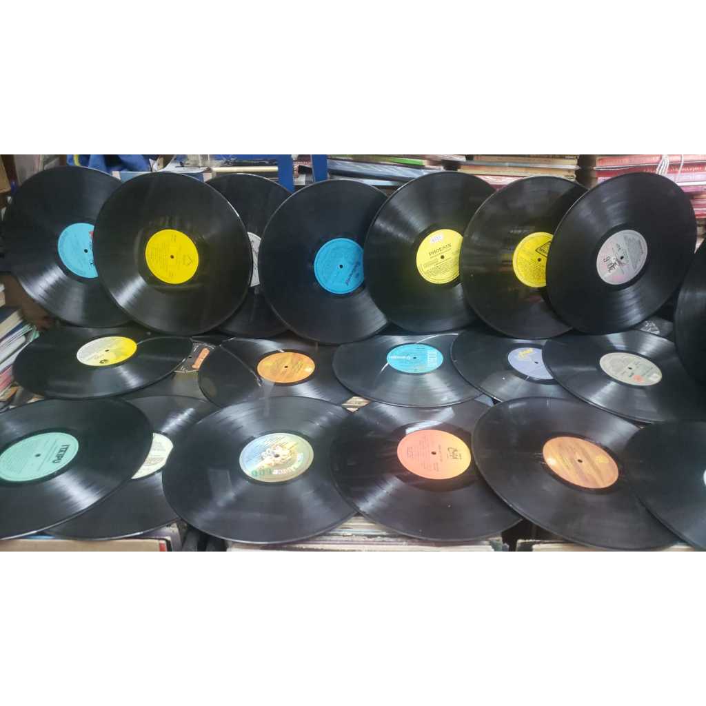 Discos Vinil Aleatórios Sem Capa Kit com 20 por R$ 80 Reais Decoração Artes Festas Artesanato Discos podem Conter Riscos