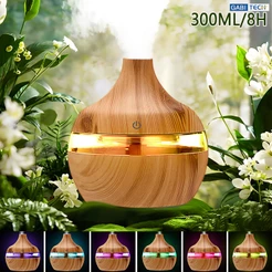 Umidificador Aromatizador De Ar De Ambiente Com Led 8H USB Portátil Purificador Ultrassônico Difusor