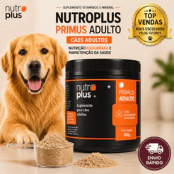Suplemento para Cães Adultos 100g Nutrição Equilibrada, Manutenção da Saúde, Fórmula moderna e completa Nutroplus Primus