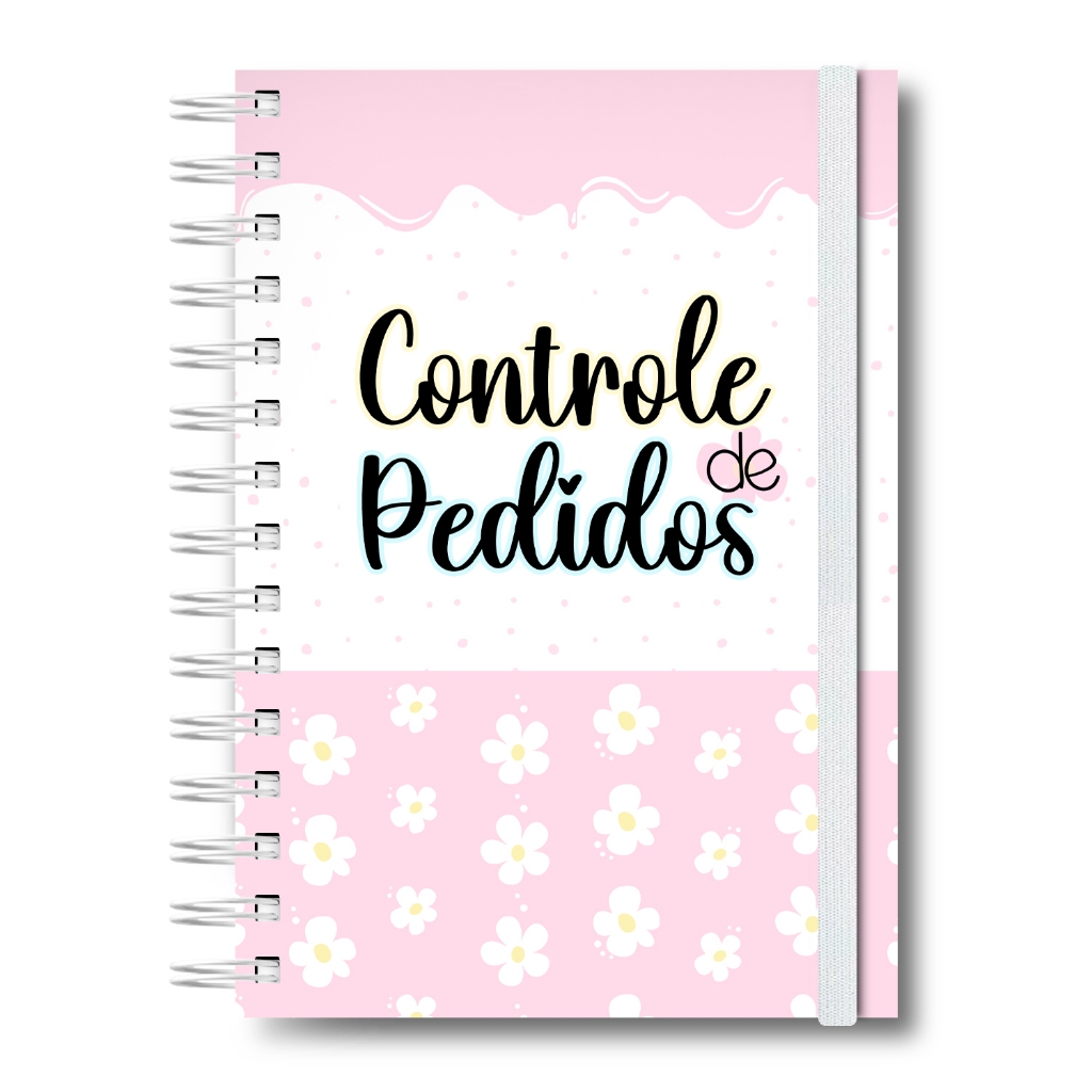 Caderno Controle de Pedidos Caderneta Anotações Pedidos Empresa Meus Pedidos Capa Dura 170 Páginas