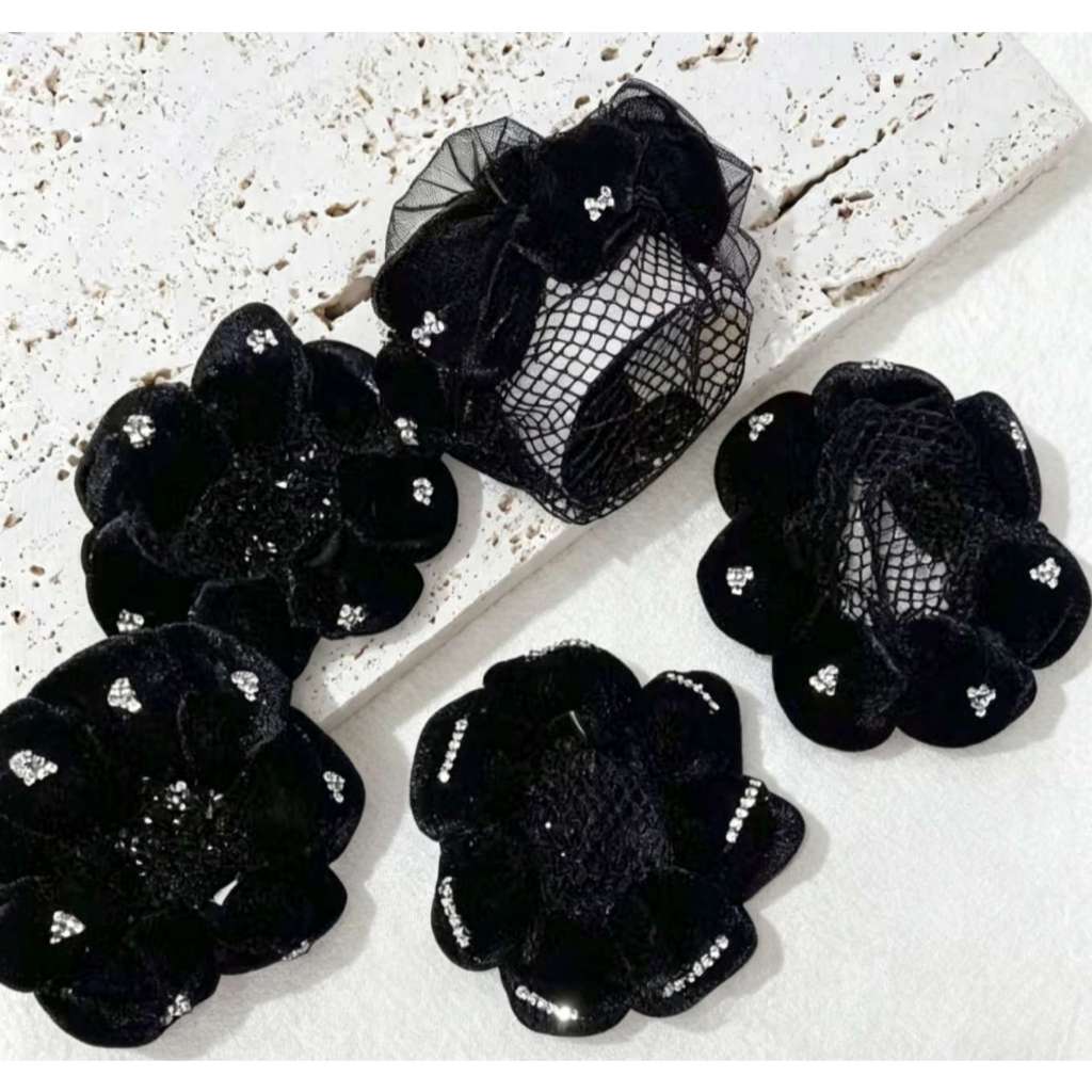 Rede para Coque Ballet Redinha Cabelo Lisa e Com Strass