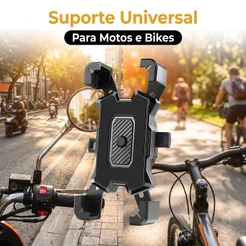 Suporte Universal de Celular para Uso Diário em Moto e Bicicleta