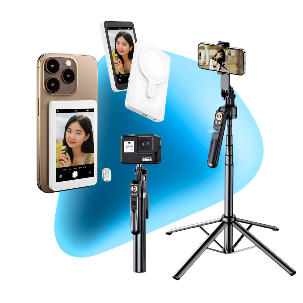 Kit Creator AI Pro 2.0 Bastão Selfie Inteligente com Tripé 170cm