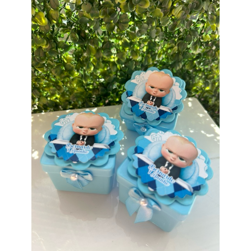 Kit Caixinha Acrílica Colorida Personalizada Para Lembrancinha, Festa, com aplique 3D - Poderoso Chefinho Todos os Temas