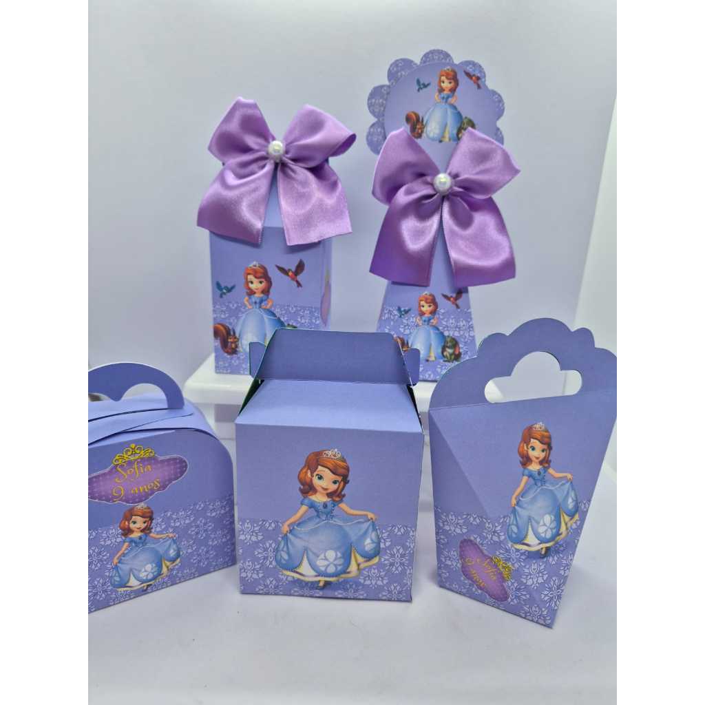 Personalizados PRINCESINHA SOFIA Lembrancinhas Kit Caixinhas Festa Aniversário Infantil