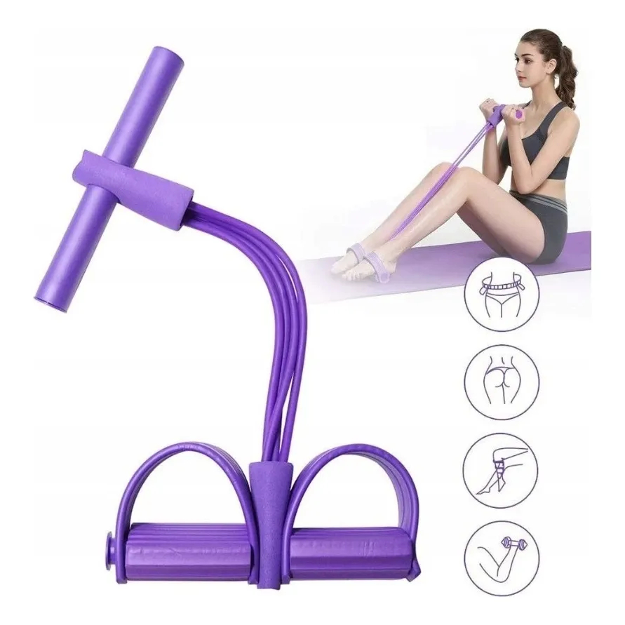 Extensor Elástico Exercícios Academia Ginástica Tensão Forte Faixa Elástica de Resistência com Corda para Puxar