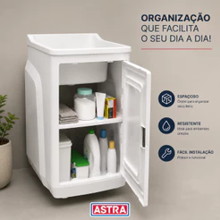 Gabinete Branco Lavanderia Gabinete Plástico Com Tanque Gabinete Grande Armário Lavavél