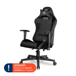 Cadeira Gamer TGT Heron TX Tecido, Preto, TGT-HRTX-FB03