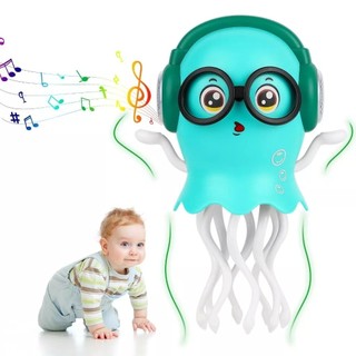 Polvo Dançante Automático com Luz LED e Música – Brinquedo Infantil Interativo