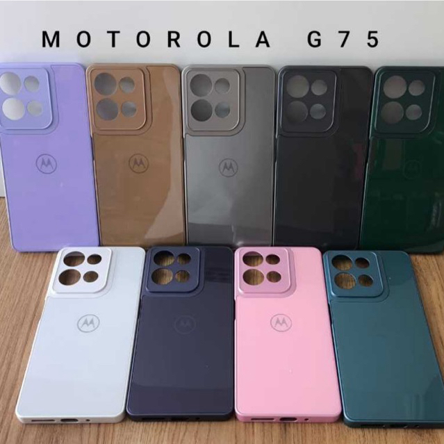 CAPA CASE CAPINHA PREMIUM MOTOROLA G75 5G INTERIOR AVELUDADO AG-GLASS PHONE CASE LUXO ELEGANTE MODA