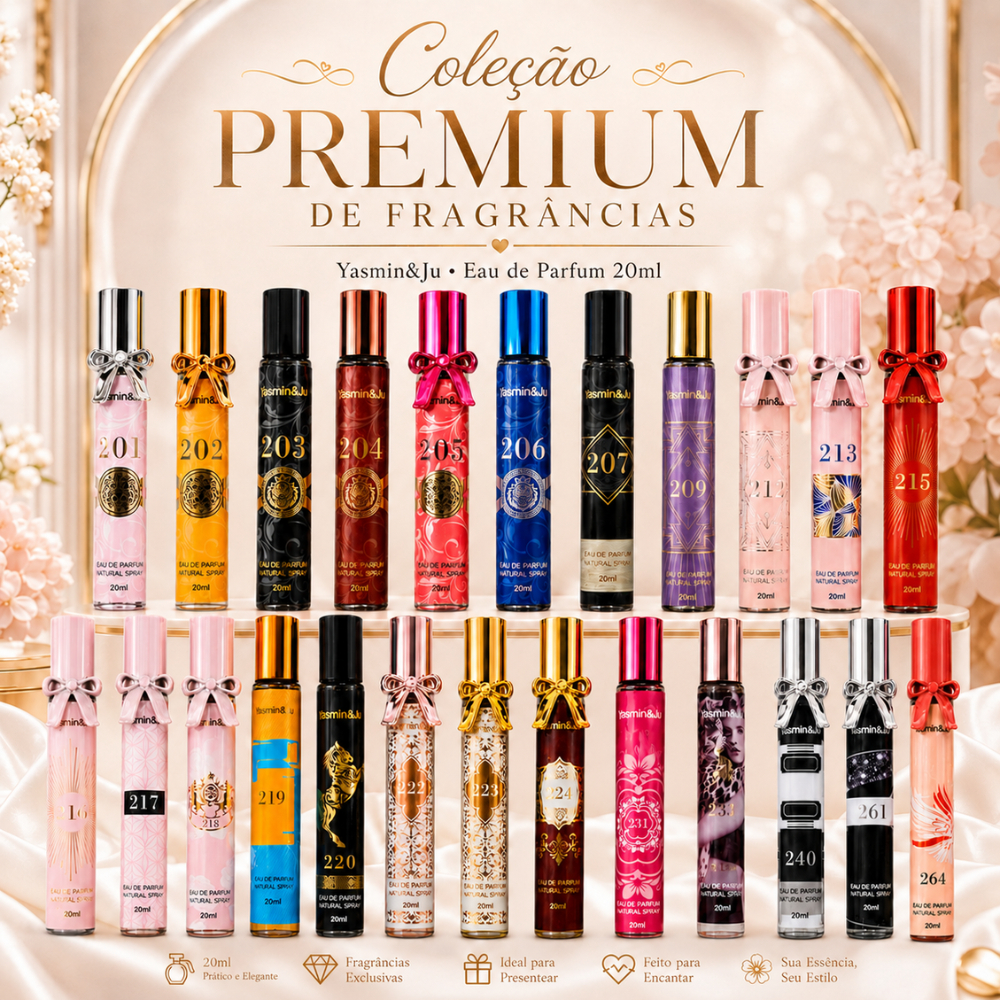 Perfume de Bolsa Árabes Inspirações 20ml - Forte fixação Yasmim&Ju