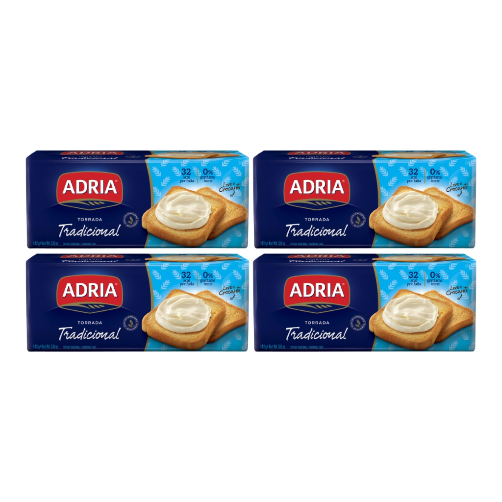 Kit 4un Torrada Tradicional Adria 142g