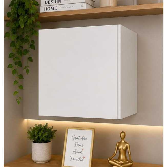 Armário Nicho Mdf 50x50x30 com Porta com Fundo e Prateleira - DESMONTADO